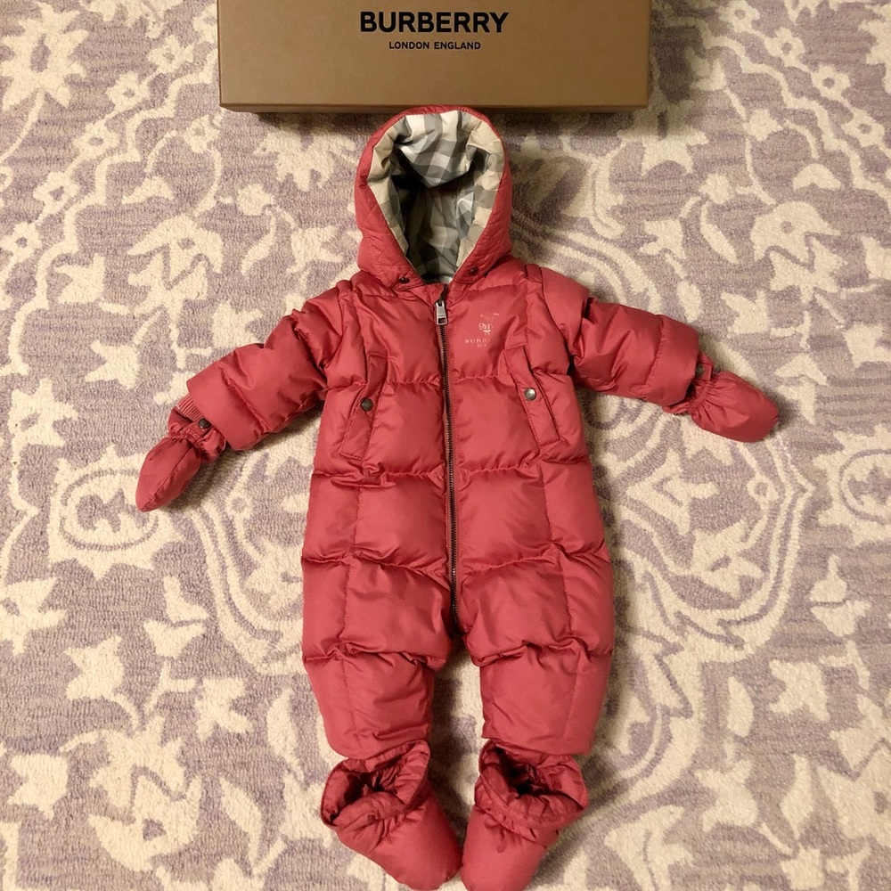 Like New Burberry Skylar Baby Girl Snowsuit 3-6 months